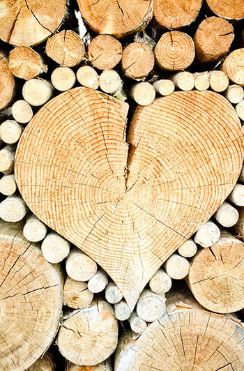 Srdiečko z dreva